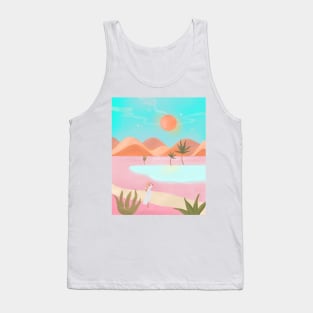 Desert Oasis Landscape Tank Top